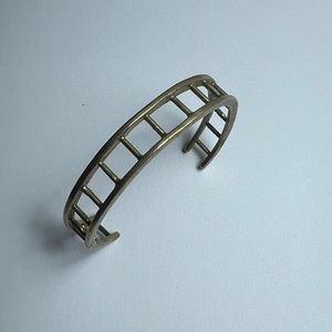 VERA MEAT Ladder cuff solid brass bangle bracelet